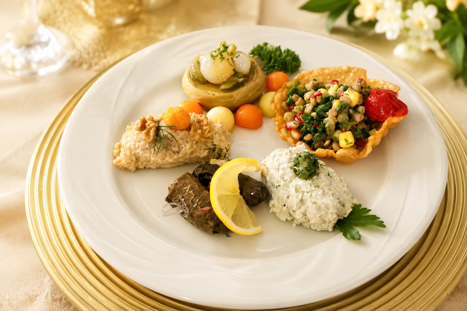 Haseki Sofrası meze tabağı
